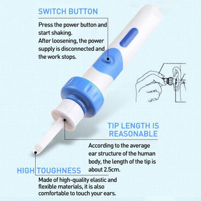 Electric Cordless Vacuum Ear Cleaner Wax Remover
