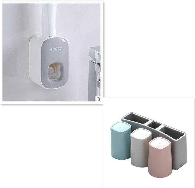 Wall Mounted Automatic Toothpaste Holder