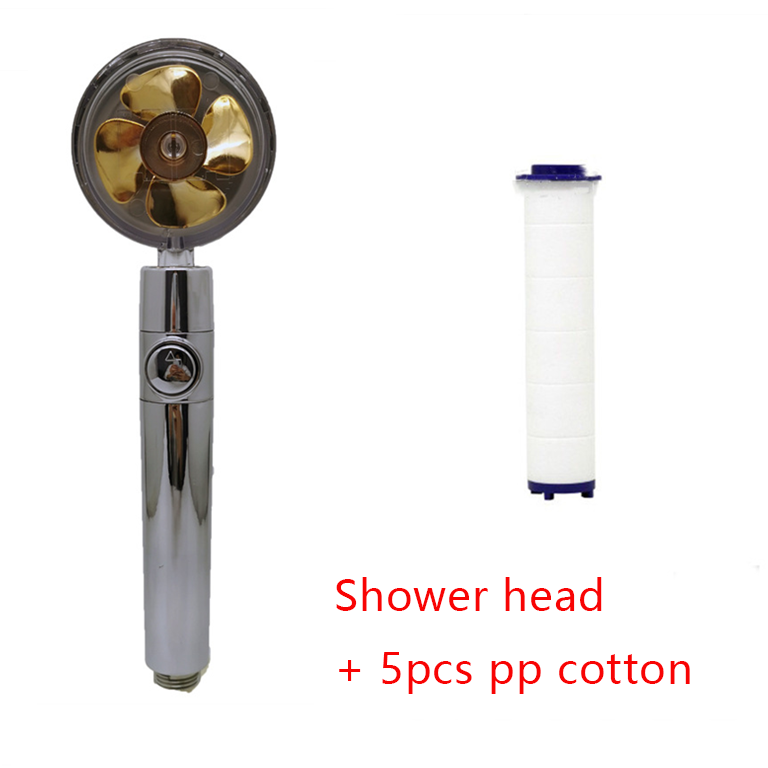 Shower Head Water Saving Flow 360 Degrees Rotating
